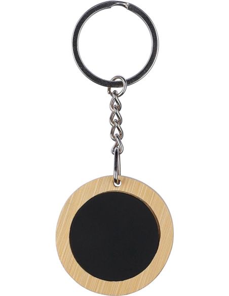 Llavero redondo de bambú Personalizado 101172270