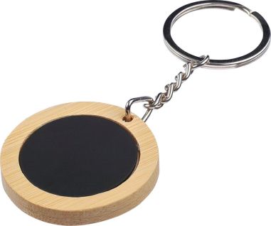 Llavero Redondo de Bambú Personalizado | Goodie