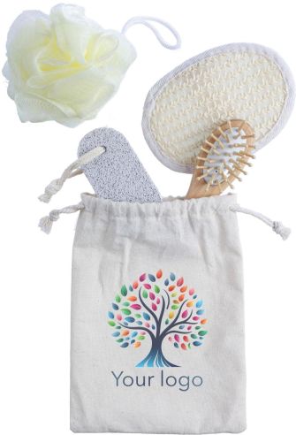 Set de Baño Bambú y Algodón Personalizado | Goodie