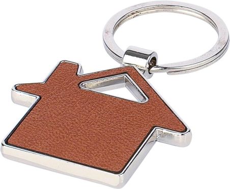 Llavero Cuero Reciclado Forma Casa | Goodie