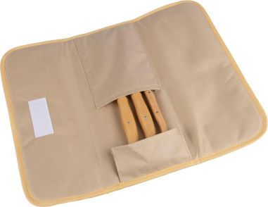 Set de cuchillos acero inox y madera | Goodie