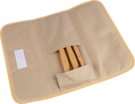Set de cuchillos acero inox y madera | Goodie