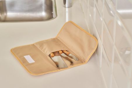 Set de cuchillos acero inox y madera | Goodie