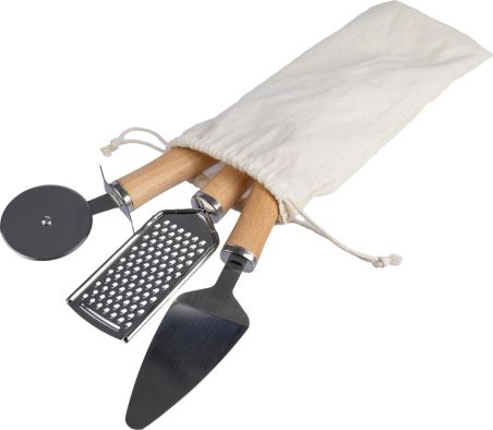 Set de utensilios cocina metal madera | Goodie
