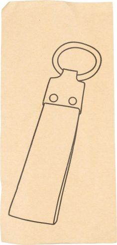 Llavero de tela vaquera Personalizado 101267537