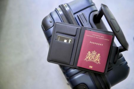 Porta pasaporte PU con FindMy | Goodie