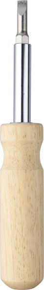 Set de destornilladores madera caucho | Goodie