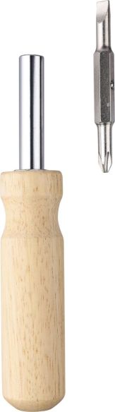 Set de destornilladores madera caucho | Goodie