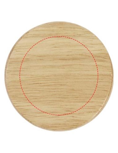 Posavasos de madera con abrebotellas \...