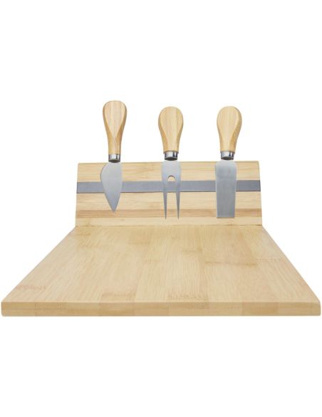 Tabla de quesos imantada con acesorios de bambú \ Personalizada 6113302