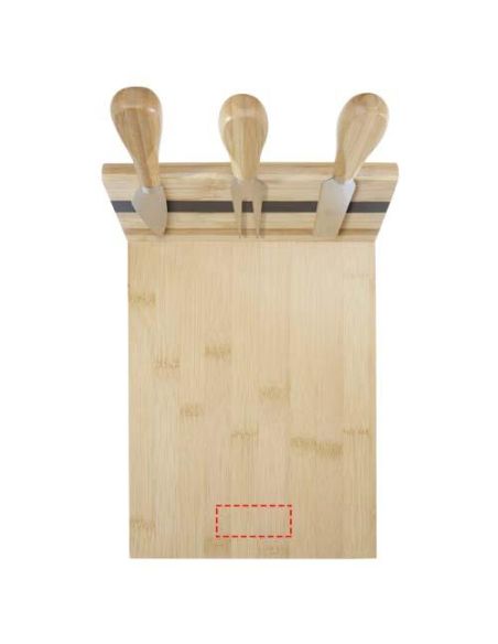 Tabla de quesos imantada con acesorios de bambú \ Personalizada 6113302