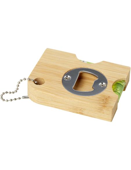 Abrebotellas de bambú con nivel \ Personalizada 6113380