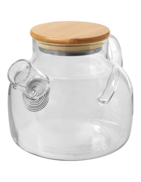 Tetera con filtro y tapa de bambú \ Personalizada 6113395