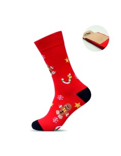 Par de calcetines de Navidad M Personalizada 7CX1574