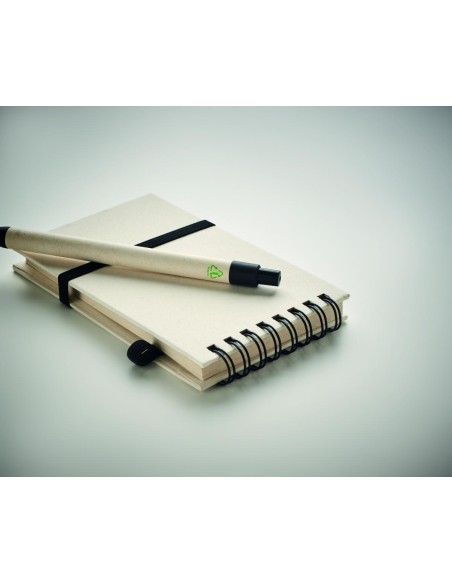 Libreta de cartón reciclado A6 Personalizada 7MO6837