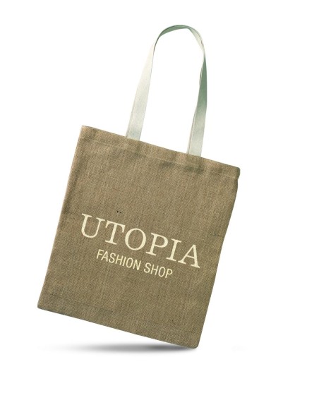 Bolsa de la compra en yute Personalizada 7MO7264