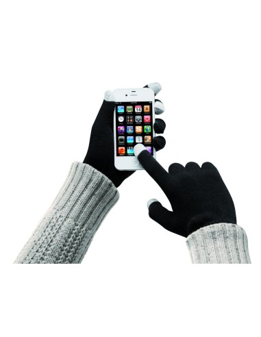 Guantes táctiles p/ smartphone Personalizado...