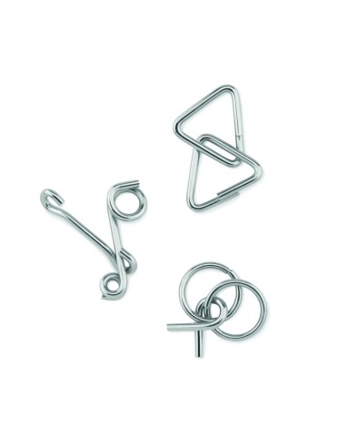 Set de 3 rompecabezas de metal Personalizada...