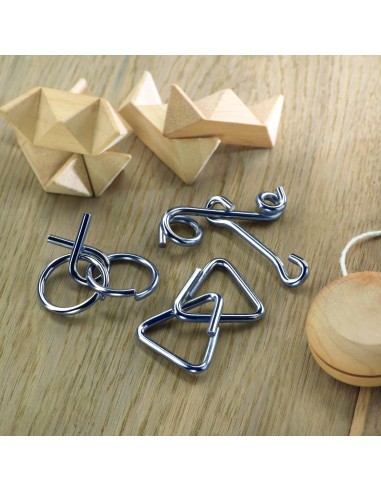 Set de 3 rompecabezas de metal Personalizada...