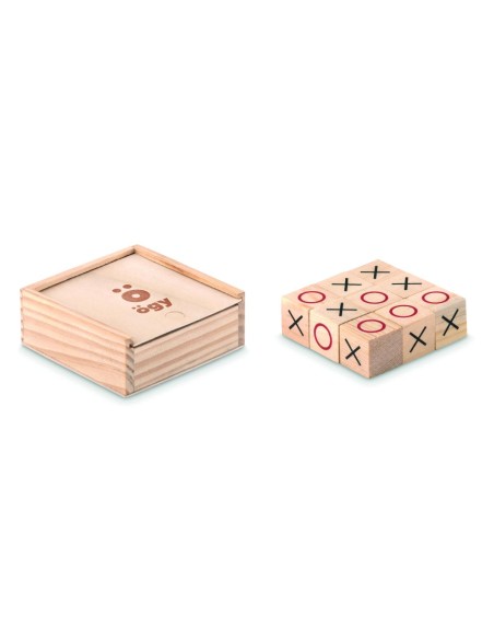 Juego tres en raya de madera Personalizado 7MO9493