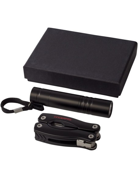 Set de cuchillo multiusos y linterna Personalizada 6104494