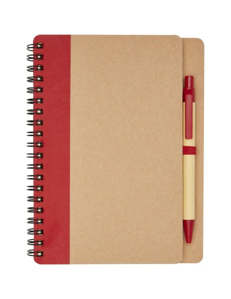 Libreta de papel reciclado con bolígrafo Personalizada 6106268