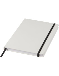Libreta A5 blanca con cinta de color Personalizada 6107135