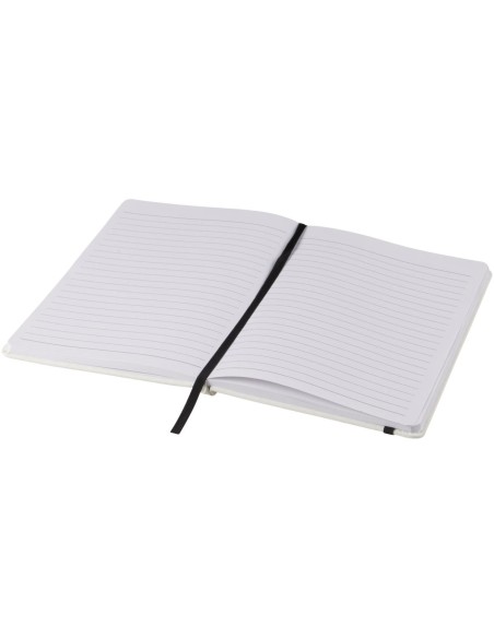 Libreta A5 blanca con cinta de color Personalizada 6107135