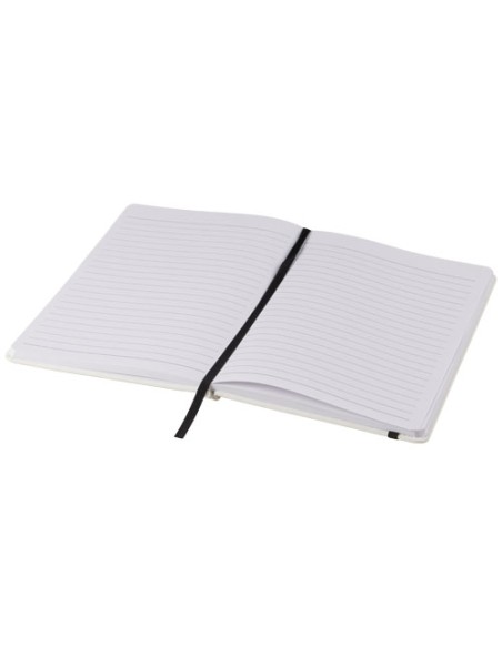 Libreta A5 blanca con cinta de color Personalizada 6107135