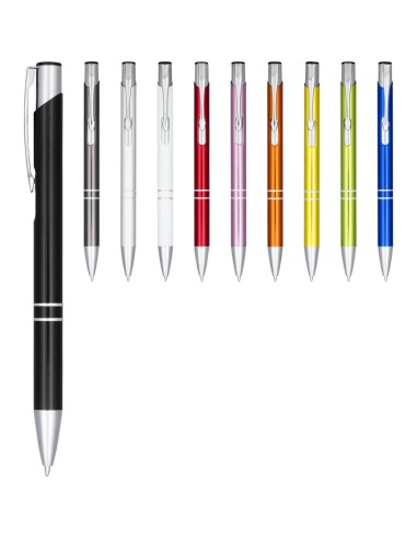 Bolígrafo de aluminio anodizado (tinta negra)...
