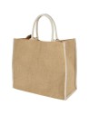 Bolsa Tote de yute con bordes contrastados Personalizada 6120182 - Imagen 2