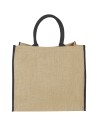 Bolsa Tote de yute con bordes contrastados Personalizada 6120182 - Imagen 13
