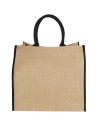 Bolsa Tote de yute con bordes contrastados Personalizada 6120182 - Imagen 15