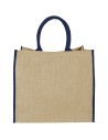 Bolsa Tote de yute con bordes contrastados Personalizada 6120182 - Imagen 21