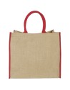 Bolsa Tote de yute con bordes contrastados Personalizada 6120182 - Imagen 30