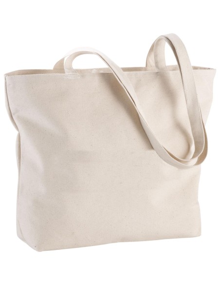 Bolsa Tote de algodón 320 g/m² con cremallera Personalizada 6120331