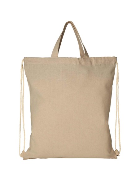 Mochila de cuerdas de algodón reciclado de 210 g/m² 6L Personalizada 6120460