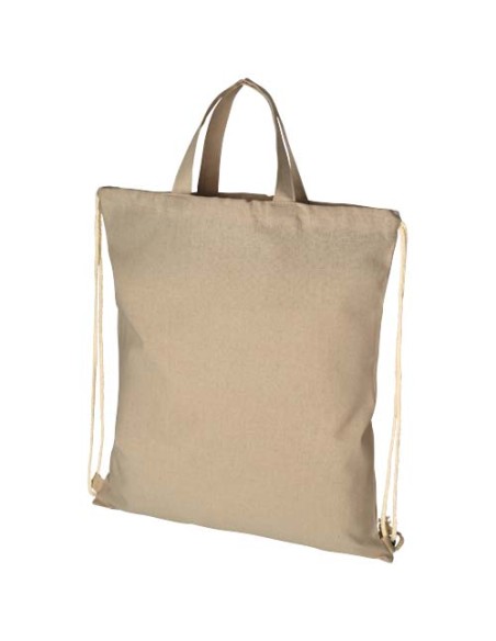 Mochila de cuerdas de algodón reciclado de 210 g/m² 6L Personalizada 6120460