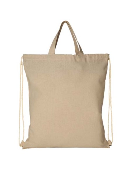 Mochila de cuerdas de algodón reciclado de 210 g/m² 6L Personalizada 6120460