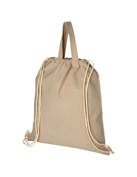Mochila de cuerdas de algodón reciclado de 210 g/m² 6L Personalizada 6120460