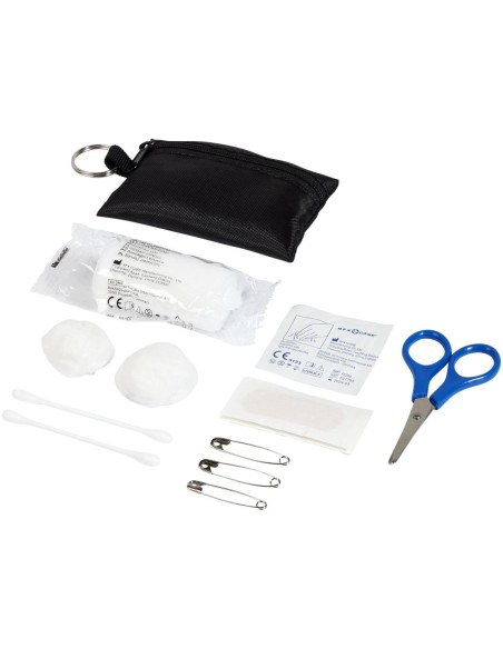 Funda con llavero con 16 elementos de primeros auxilios Personalizada 6122009