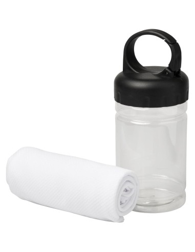 Toalla refrescante en bote de PET Personalizada...
