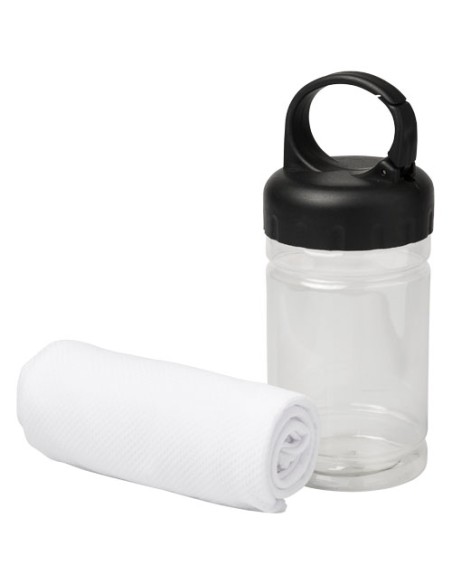 Toalla refrescante en bote de PET Personalizada 6126170