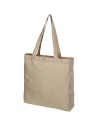 Bolsa Tote de algodón reciclado de 210 g/m² con refuerzos Personalizada 6120537 - Imagen 1