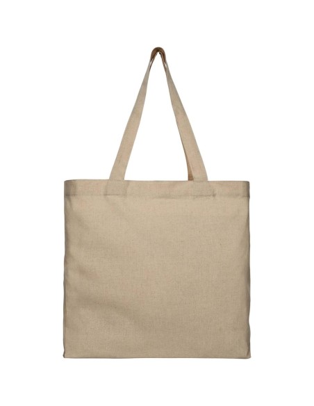 Bolsa Tote de algodón reciclado de 210 g/m² con refuerzos Personalizada 6120537