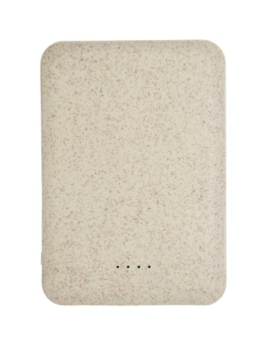 Batería externa de 5000 mAh de paja de trigo...