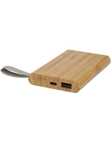 Batería externa de 5000 mAh de bambú...