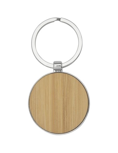 Llavero redondo de bambú Personalizado 6118125
