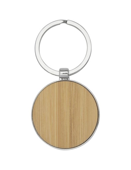 Llavero redondo de bambú Personalizado 6118125