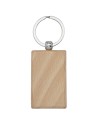 Llavero rectangular de madera de haya Personalizado 6118122 - Imagen 2